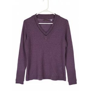 Cullen cashmere womens medium purple 100% cashmere sweater quite luxury
